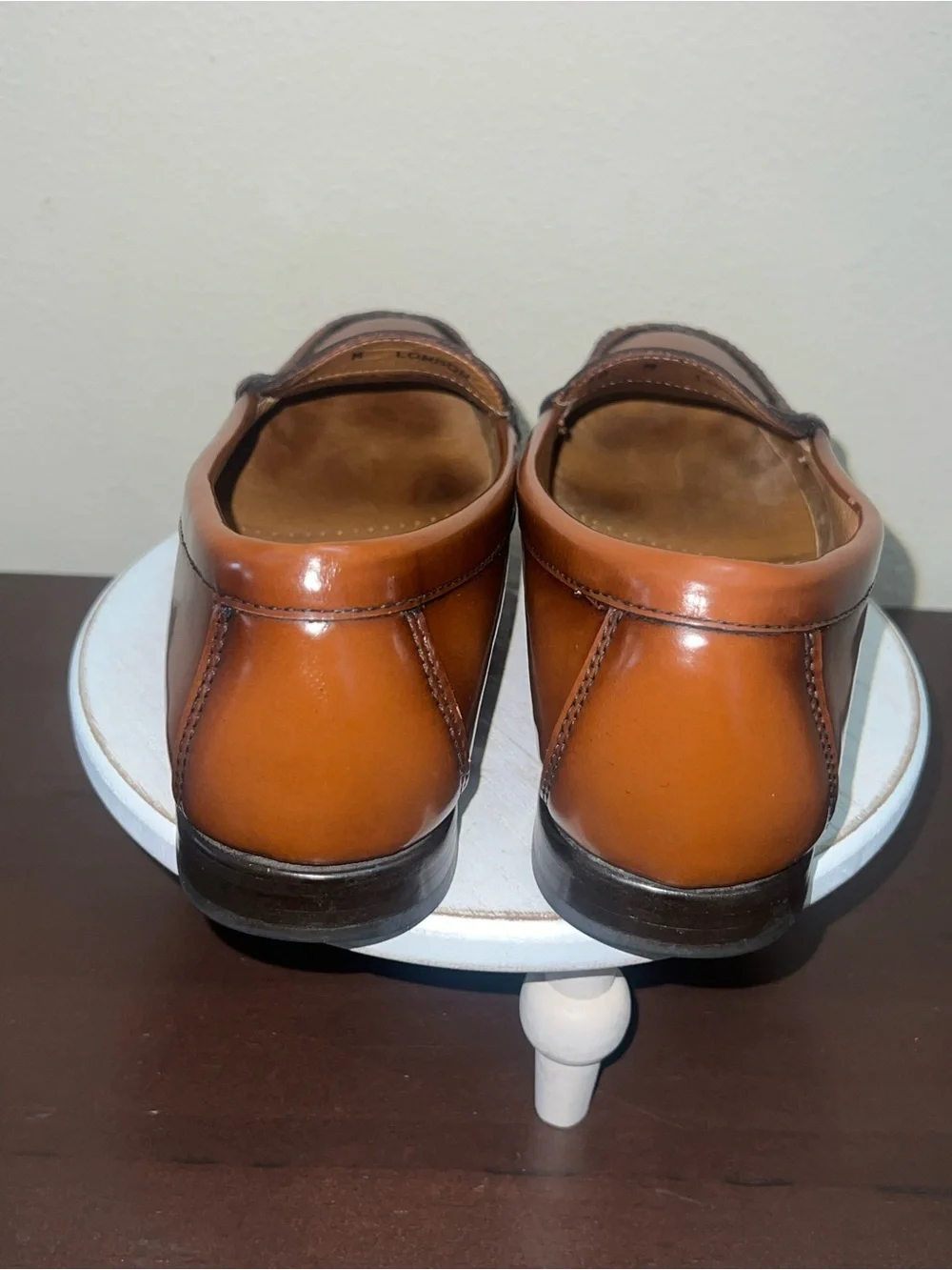 GH Bass&Co Tan Leather Academia Business Casual Preppy Loafers Sz 10